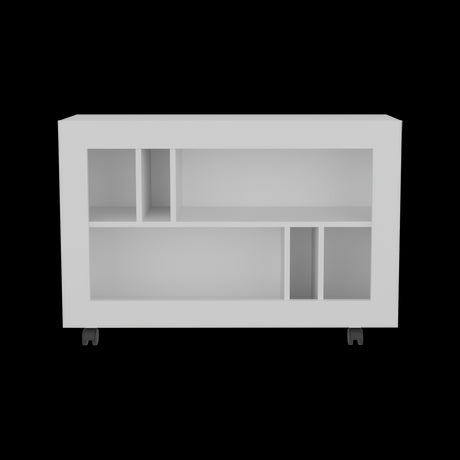 Mueble Auxiliar Joge Blanco 95x64.5cm Rectangular con Seis Compartimientos - MESAS AUXILIARES | Bylmo