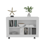 Mueble Auxiliar Joge Blanco 95x64.5cm Rectangular con Seis Compartimientos - MESAS AUXILIARES | Bylmo