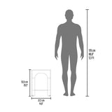 Mesa Auxiliar Aira Capri y Fresno Europeo 37.5x52cm Rectangular con Dos Compartimientos - MESAS AUXILIARES | Bylmo