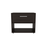 Mesa de Noche Alpine Nogal 53x45.9cm con Un Cajón - MESAS DE NOCHE | Bylmo