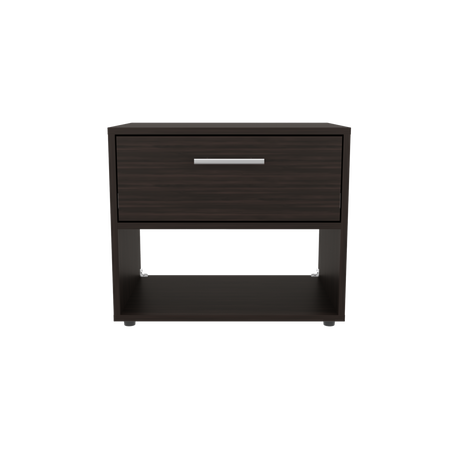 Mesa de Noche Alpine Nogal 53x45.9cm con Un Cajón - MESAS DE NOCHE | Bylmo