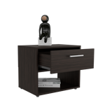 Mesa de Noche Alpine Nogal 53x45.9cm con Un Cajón - MESAS DE NOCHE | Bylmo