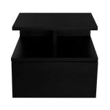 Mesa de Noche Flotante Wengue 35.6x29.5cm con Un Cajón - MESAS DE NOCHE | Bylmo
