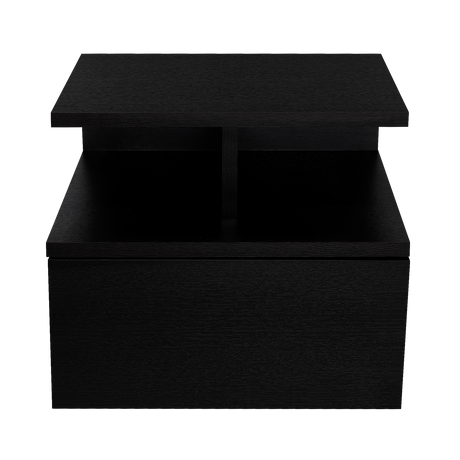 Mesa de Noche Flotante Wengue 35.6x29.5cm con Un Cajón - MESAS DE NOCHE | Bylmo