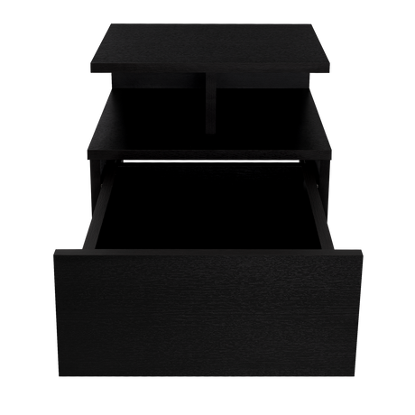 Mesa de Noche Flotante Wengue 35.6x29.5cm con Un Cajón - MESAS DE NOCHE | Bylmo