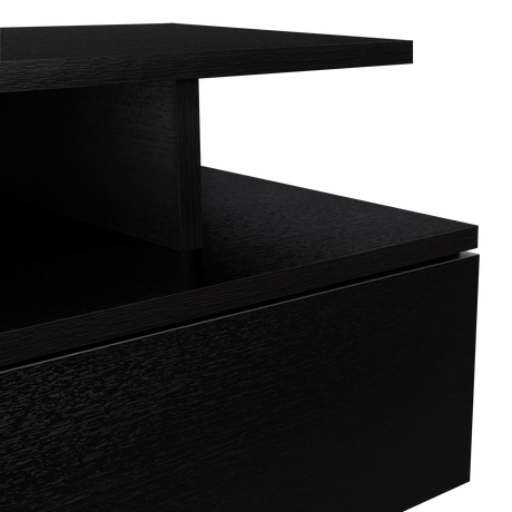 Mesa de Noche Flotante Wengue 35.6x29.5cm con Un Cajón - MESAS DE NOCHE | Bylmo