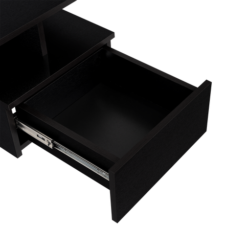 Mesa de Noche Flotante Wengue 35.6x29.5cm con Un Cajón - MESAS DE NOCHE | Bylmo