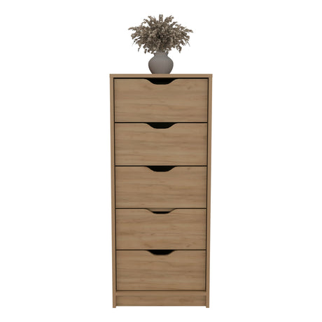 Cajonera Basilea Fresno Europeo 45x107.8cm con Cinco Cajones - CAJONERAS Y COMODAS | Bylmo
