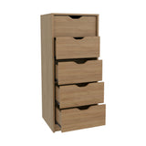Cajonera Basilea Fresno Europeo 45x107.8cm con Cinco Cajones - CAJONERAS Y COMODAS | Bylmo