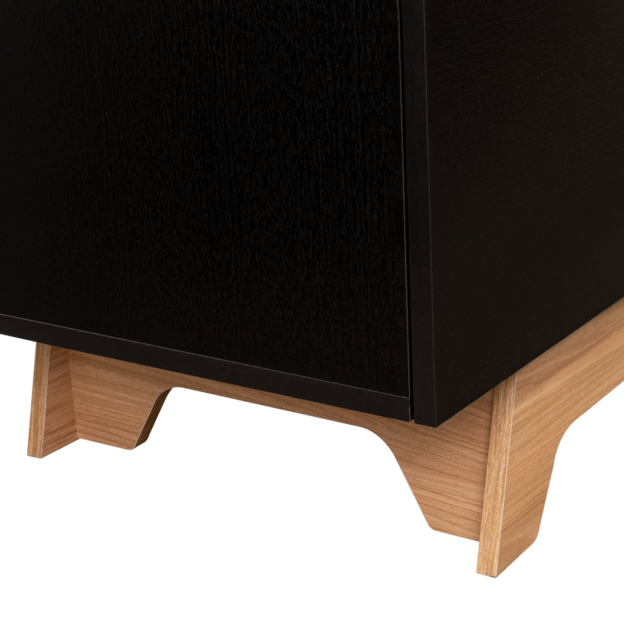 Centro de Entretenimiento Woodall Wengue y Fresno Europeo 180.6x53cm Para TV Hasta 80 Pulgadas - MUEBLES DE TV | Bylmo