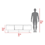 Centro de Entretenimiento Woodall Wengue y Fresno Europeo 180.6x53cm Para TV Hasta 80 Pulgadas - MUEBLES DE TV | Bylmo