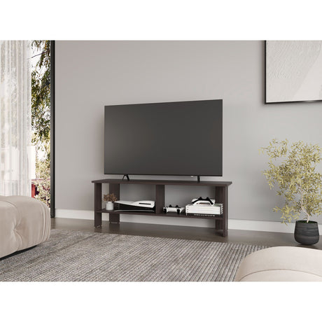 Mesa para TV Navia Nogal 120.3x42.1cm Para TV Hasta 55 Pulgadas - MUEBLES DE TV | Bylmo