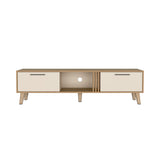 Rack de TV Vance Economic Capri y Fresno Europeo 160x35cm Para TV Hasta 70 Pulgadas con Ranuras para Cables