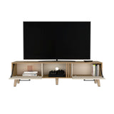 Rack de TV Vance Economic Capri y Fresno Europeo 160x35cm Para TV Hasta 70 Pulgadas con Ranuras para Cables