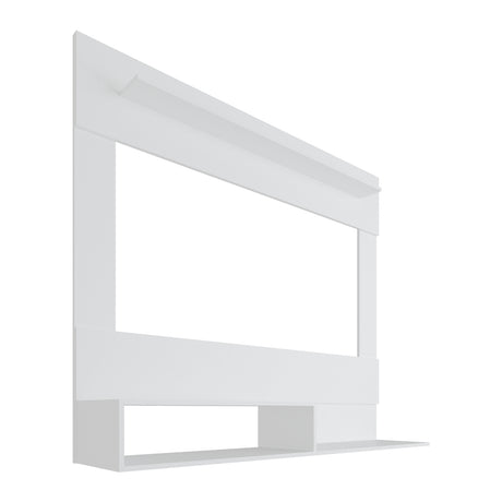 Panel de TV Flotante Baijing Blanco 140x120cm Para TV Hasta 55 Pulgadas - MUEBLES DE TV | Bylmo
