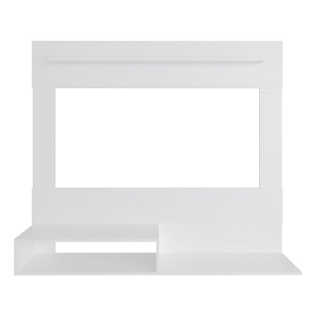 Panel de TV Flotante Baijing Blanco 140x120cm Para TV Hasta 55 Pulgadas - MUEBLES DE TV | Bylmo