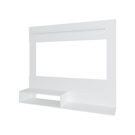 Panel de TV Flotante Baijing Blanco 140x120cm Para TV Hasta 55 Pulgadas - MUEBLES DE TV | Bylmo