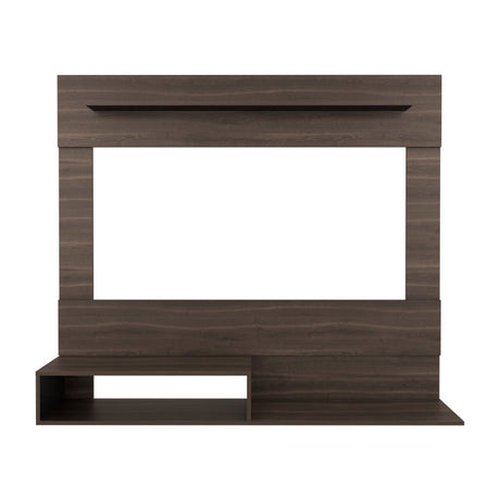 Panel de TV Flotante Baijing Milan y Wengue 160x137cm Para TV Hasta 70 Pulgadas - MUEBLES DE TV | Bylmo