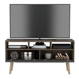 Rack de TV Oslo Bellota y Plomo 117x58cm Para TV Hasta 50 Pulgadas - MUEBLES DE TV | Bylmo