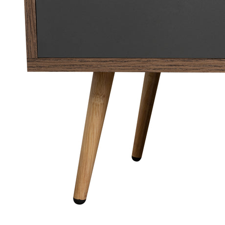 Rack de TV Oslo Bellota y Plomo 137x58cm Para TV Hasta 60 Pulgadas - MUEBLES DE TV | Bylmo