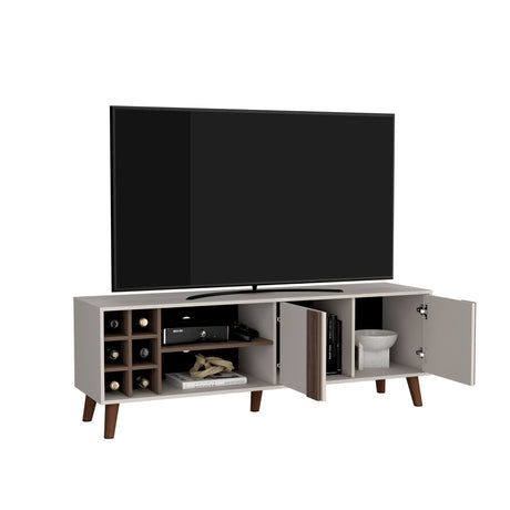 Rack de TV Lane Milan y Capri 160x55cm Para TV Hasta 65 Pulgadas con Ranuras para Cables - MUEBLES DE TV | Bylmo