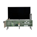 Rack de TV Vulcan Agave y Toquilla 160x58cm Para TV Hasta 65 Pulgadas con Ranuras para Cables - MUEBLES DE TV | Bylmo