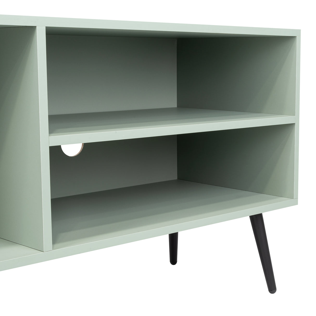 Rack de TV Vulcan Agave y Toquilla 160x58cm Para TV Hasta 65 Pulgadas con Ranuras para Cables - MUEBLES DE TV | Bylmo