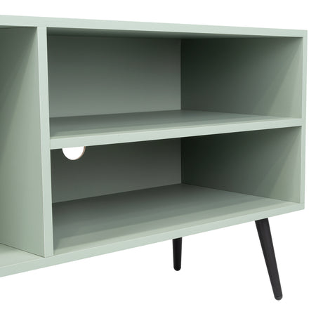 Rack de TV Vulcan Agave y Toquilla 160x58cm Para TV Hasta 65 Pulgadas con Ranuras para Cables - MUEBLES DE TV | Bylmo