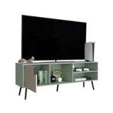 Rack de TV Vulcan Agave y Toquilla 160x58cm Para TV Hasta 65 Pulgadas con Ranuras para Cables - MUEBLES DE TV | Bylmo