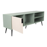 Rack de TV Vulcan Agave y Toquilla 160x58cm Para TV Hasta 65 Pulgadas con Ranuras para Cables - MUEBLES DE TV | Bylmo