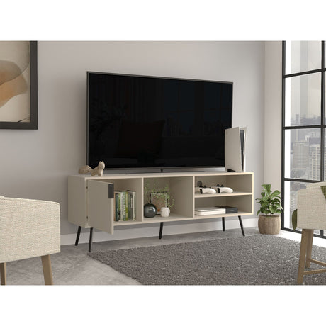 Rack de TV Vulcan Capri 160x58cm Para TV Hasta 65 Pulgadas con Ranuras para Cables - MUEBLES DE TV | Bylmo