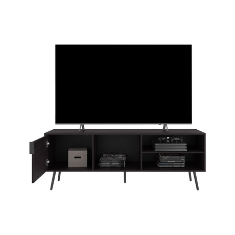 Rack de TV Vulcan Wengue 160x58cm Para TV Hasta 65 Pulgadas con Ranuras para Cables - MUEBLES DE TV | Bylmo