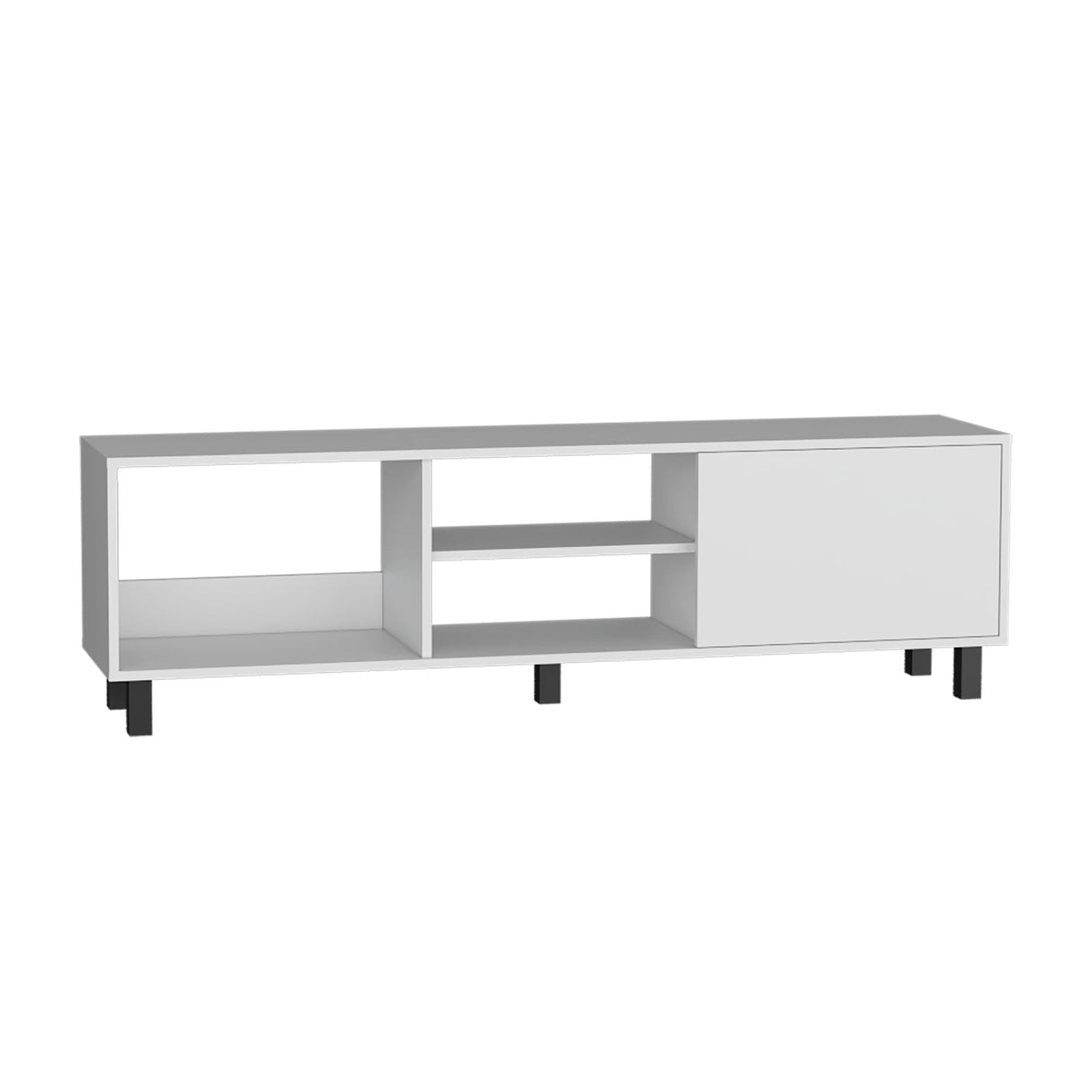 Rack de TV Tunez Plus Blanco 160x47.5cm Para TV Hasta 70 Pulgadas - MUEBLES DE TV | Bylmo