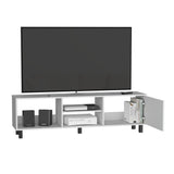 Rack de TV Tunez Plus Blanco 160x47.5cm Para TV Hasta 70 Pulgadas - MUEBLES DE TV | Bylmo