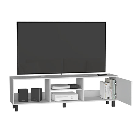 Rack de TV Tunez Plus Blanco 160x47.5cm Para TV Hasta 70 Pulgadas - MUEBLES DE TV | Bylmo