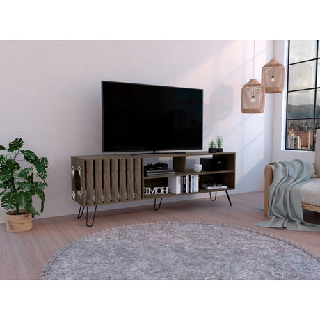 Rack de TV Zoro Bellota 180x63cm Para TV Hasta 75 Pulgadas con Ranuras para Cables - MUEBLES DE TV | Bylmo
