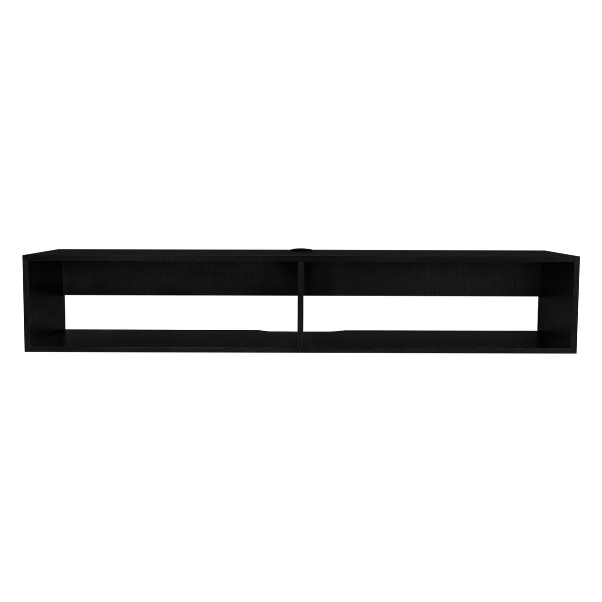 Rack de TV Flotante Wengue 150x26.5cm Para TV Hasta 65 Pulgadas con Ranuras para Cables - MUEBLES DE TV | Bylmo
