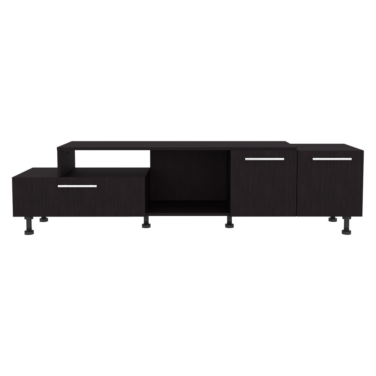 Rack de TV Atho Wengue 176x45cm Para TV Hasta 70 Pulgadas - MUEBLES DE TV | Bylmo