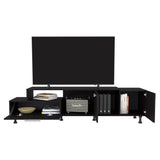 Rack de TV Atho Wengue 176x45cm Para TV Hasta 70 Pulgadas - MUEBLES DE TV | Bylmo