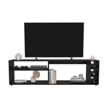 Rack de TV Suxta Wengue 160x45.4cm Para TV Hasta 70 Pulgadas - MUEBLES DE TV | Bylmo