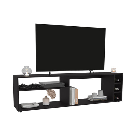 Rack de TV Suxta Wengue 160x45.4cm Para TV Hasta 70 Pulgadas - MUEBLES DE TV | Bylmo
