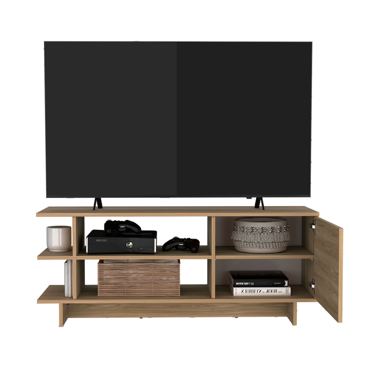 Rack de TV Bilbao Fresno Europeo 120.1x49.2cm Para TV Hasta 50 Pulgadas - MUEBLES DE TV | Bylmo