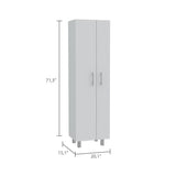 Organizador de Aseo Nala Blanco 51.2x181.2cm con Puerta Batible y con Patas - MUEBLES DE ASEO Y ROPAS | Bylmo