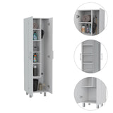Organizador de Aseo Nala Blanco 51.2x181.2cm con Puerta Batible y con Patas - MUEBLES DE ASEO Y ROPAS | Bylmo