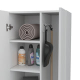 Organizador de Aseo Nala Blanco 51.2x181.2cm con Puerta Batible y con Patas - MUEBLES DE ASEO Y ROPAS | Bylmo