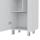Organizador de Aseo Nala Blanco 51.2x181.2cm con Puerta Batible y con Patas - MUEBLES DE ASEO Y ROPAS | Bylmo