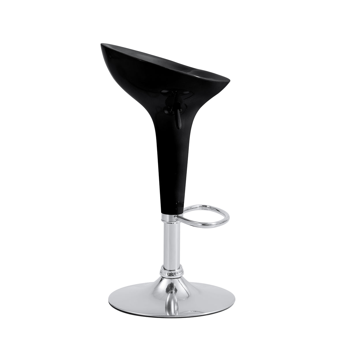 Set x 2 Sillas Bar Giratorias Torino Negro 33x66cm con Reposapiés - SILLAS Y BUTACOS | Bylmo