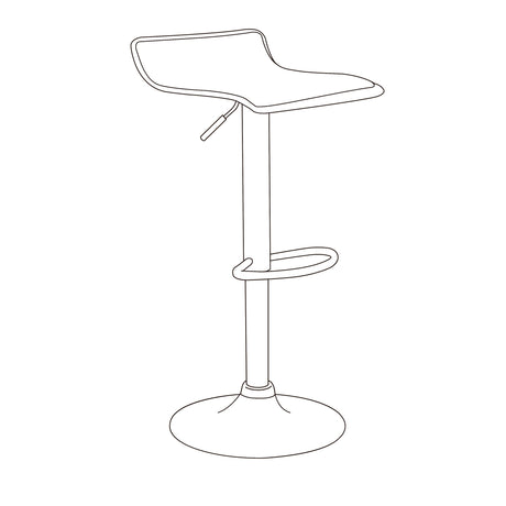 Set x 2 Sillas Bar Giratorias Recife Negro 39x64cm con Reposapiés - SILLAS Y BUTACOS | Bylmo