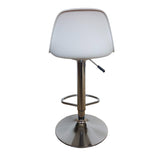 Set x 2 Sillas Bar Giratorias Napoles blanco 38x81cm con Espaldar y con Reposapiés - SILLAS Y BUTACOS | Bylmo