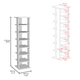 Zapatero Odesto Blanco 29.7x123.8cm de Siete Niveles - ZAPATEROS | Bylmo